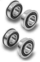 Precision Sealed Set of 4 Flanged Ball Bearings Hardened 5/8 ID 1 3/8 