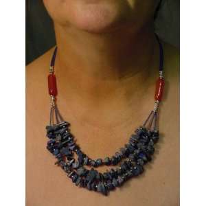  Afganistan Lapis Lazuli Tribal Necklace 