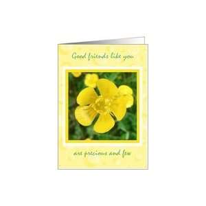  Good Friend Any Occasion Card Yellow Flower Card Health 
