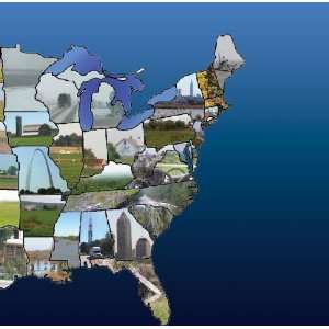  United States Map Right 12 x 12 Paper Arts, Crafts 