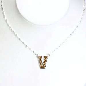   VU Vandy Commodores Crystal Logo Necklace