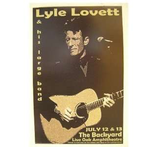  Lyle Lovett Poster Handbill Austin Tx