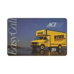 Collectible Phone Card: 20u Ryder Truck Rental (Mint With Folder) Thin 