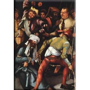The mocking of Christ 11x16 Streched Canvas Art by Grunewald, Matthias