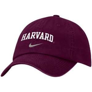  Nike Harvard Crimson Crimson Campus Adjustable Hat Sports 