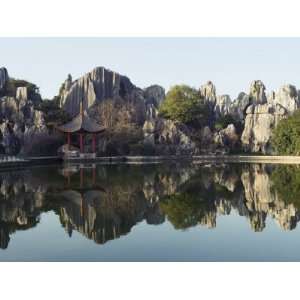  Reflection of Karst Scenery at Shilin Stone Forest, Yunnan 