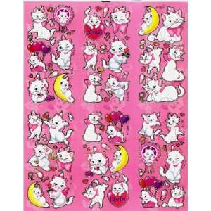 Aristocats Marie balloon moon kitty Disney Movie Sticker Sheet K128 