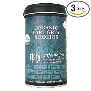 Rishi Tea Organic Earl Grey Rooibos, Caffeine Free, 3.67 Ounce Tins 