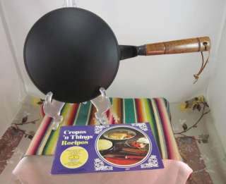   Ware Crepes n Things Stove Top Crepe Pan w Recipe Book Clean  