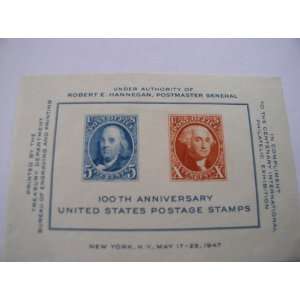  Souvenir Sheet, $.05 Cents US Postal Souvenir Sheets 