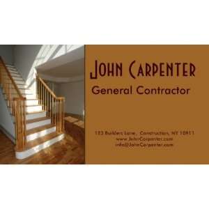  Staircase in new construction home Business Card Template 