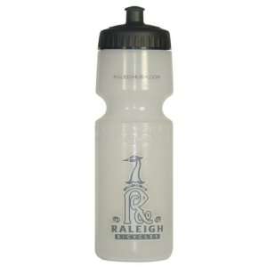  Raleigh Logo Water Bottle Translucent w/Black Top Sports 