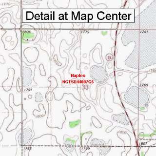 USGS Topographic Quadrangle Map   Naples, South Dakota (Folded 
