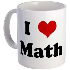  I Love Math Humor Mug by CafePress: Kitchen & Dining