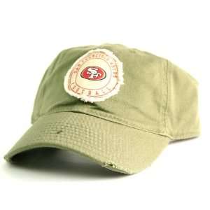 : San Francisco 49ers Tattered Patch Slouch Fit Baseball Hat   Green 