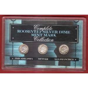  Coins United States Roosevelt Silver Dime Mint Gift Set 