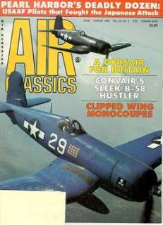 AIR CLASSICS V22 N8 CONVAIR B 58 HUSTLER USAF SAC COLD WAR / PEARL 
