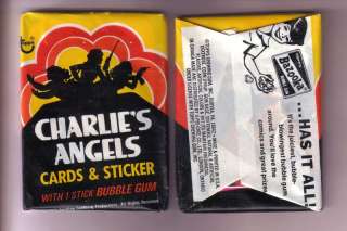 1977 Charlies Angels Series 1 Wax Pack Fr Original Box  