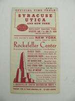 New York Central NYC Railroad RR Timetable 1938 Utica  
