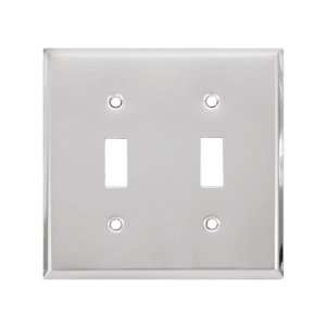  Classic Double Toggle Switch Plate In Polished Chrome 