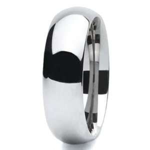 Ashleys Jewelry 6mm Domed Comfort Fit Tungsten Carbide Ring with a 