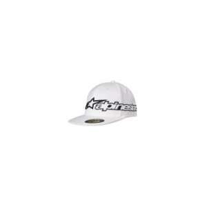 Alpinestars Corporate Logo Flexfit Hat , Color White, Size Lg XL 