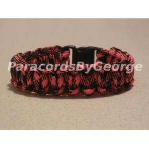 ParacordsByGeorge   Size 7   Black Widow (Red & Black Combo) Survival 