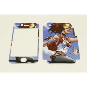  iPhone 3G/3GS Skin Decal Sticker   Animated Girl 