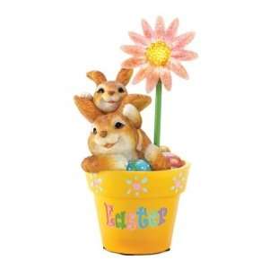  Flowerpot Frolic Easter Figurine