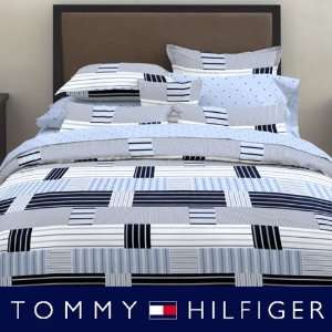 Tommy Hilfiger Sanford Twin Microfiber Comforter & Sham Set:  