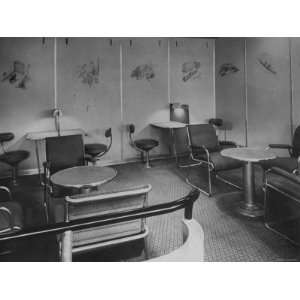  Writing and Reading Room Aboard Hindenburg Transatlantic 