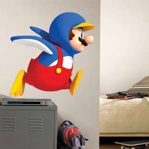  Nintendo   Penguin Mario Peel & Stick Giant Wall Decal 