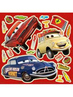 DISNEY CARS GLOW IN THE DARK WALL STICKERS NEW OFFICIAL  