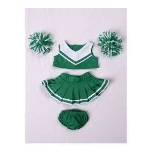  Green & White Cheerleader Outfit Teddy Bear Clothes Fit 14 