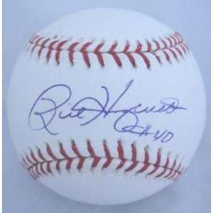 Rick Honeycutt Autographed Baseball   Oakland OML PROOF COA 