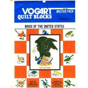   Quilt Blocks Pattern Birds of the United States Arts, Crafts & Sewing