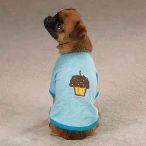   Candle Sweet Treat Birthday Party Dog Tee Shirt XX Small: Pet Supplies