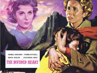   DIVIDED HEART 1954 Rare Vintage Trade Ad Movie poster Cornell Borchers