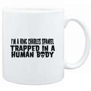 Mug White  I AM A King Charles Spaniel TRAPPED IN A HUMAN BODY  Dogs 