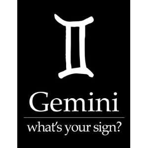  Gemini Zodiac Sign Bumper Sticker   Whats Your Sign 