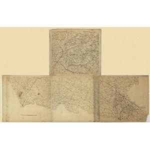  1864 Civil War Map Richmond, Virginia: Home & Kitchen