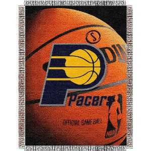   Pacers NBA Woven Tapestry Throw Blanket (48x60) Sports & Outdoors