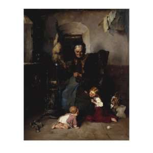  Grandmothers Helpers, 1874 Giclee Poster Print