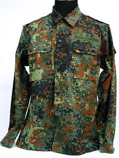 German Camo Woodland SWAT BDU Uniform Shirt Pants L  
