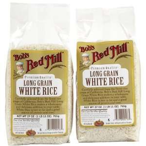 Bobs Red Mill Long Grain White Rice, 27 oz, 2 ct (Quantity of 3)