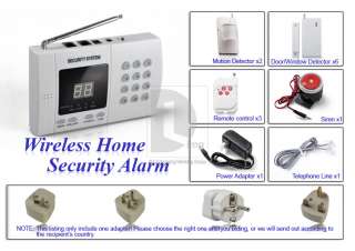 Home Autodial Remote 99zone Security Alarm System Infrared Motion 