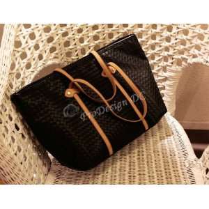   Designer Inspired Handbag shopper bag Black ** Free Shipping from US