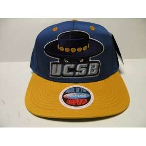   UCSB Santa Barbara Gauchos Logo Blue 2 Tone Snapback Cap: Sports