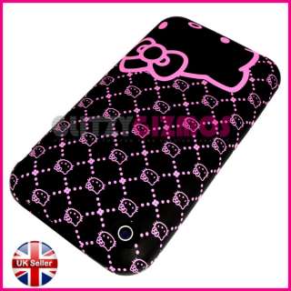 GENUINE HELLO KITTY PINK BLACK WRAP GEL SILICONE CASE COVER FOR iPHONE 