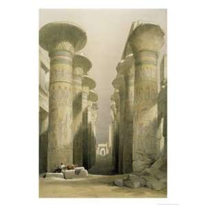 Central Avenue of the Great Hall of Columns Giclee Poster Print by 